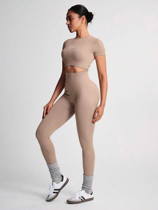 High Stretch Seamless Round Neck Short Sleeve Twin Pack